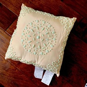 NWT Decorative Beaded Accent Pillow